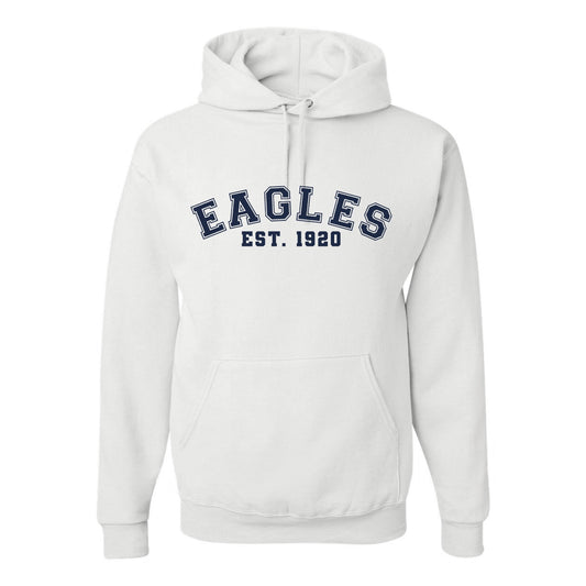Blessed Sacrament Varsity Block Eagles Adult Printed Hoodie