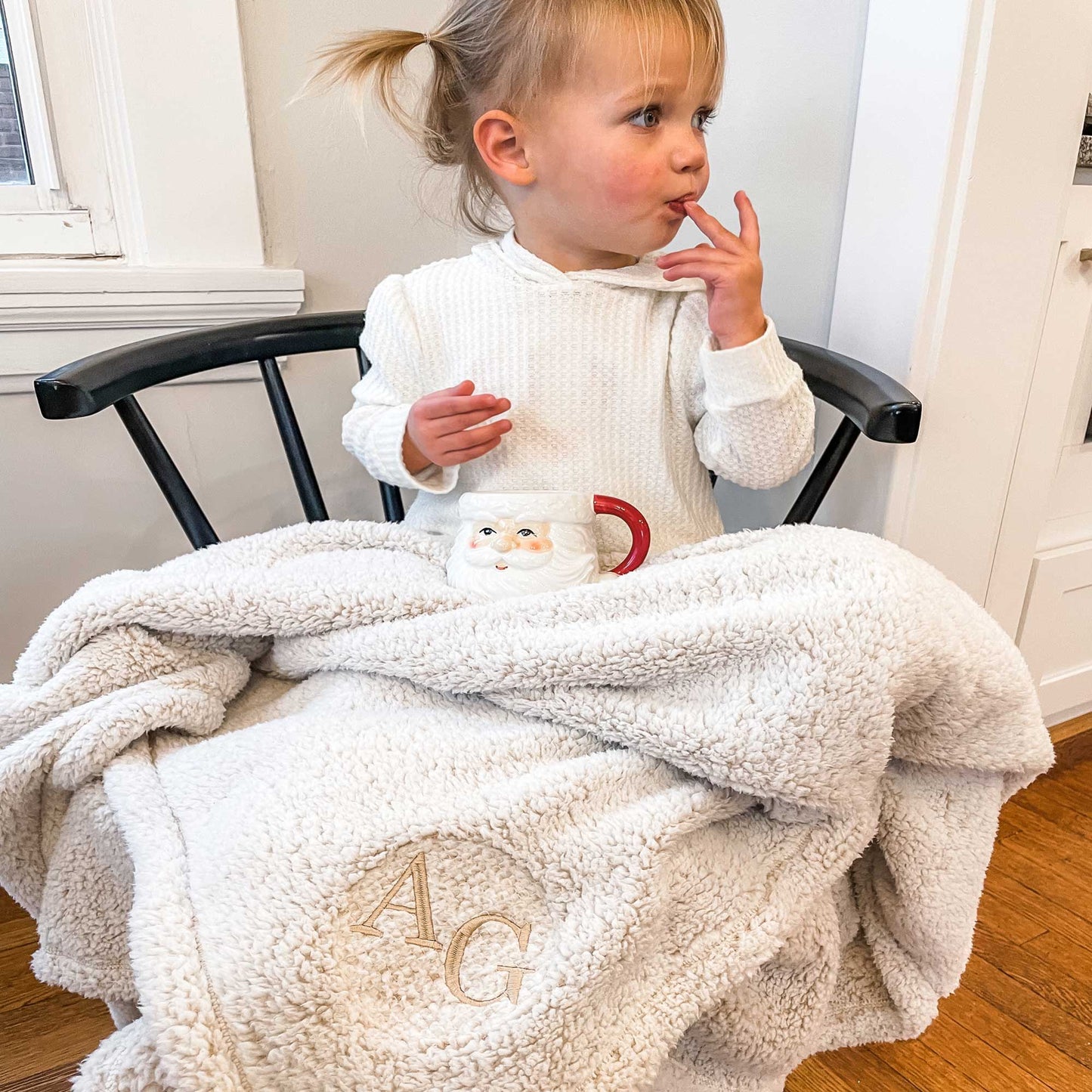 Personalized Sherpa Throw Blanket