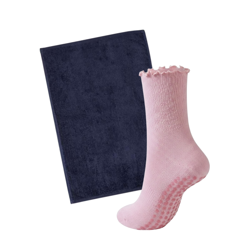 Pilates Accessory Bundle | Custom Grippy Socks and Gym Towel