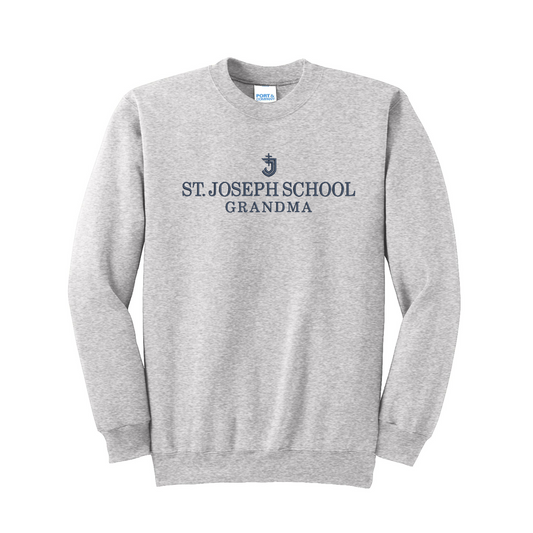 ST. JOSEPH SCHOOL GRANDMA/GRANDPA Embroidered Sweatshirt | SJSE8-GM/GP