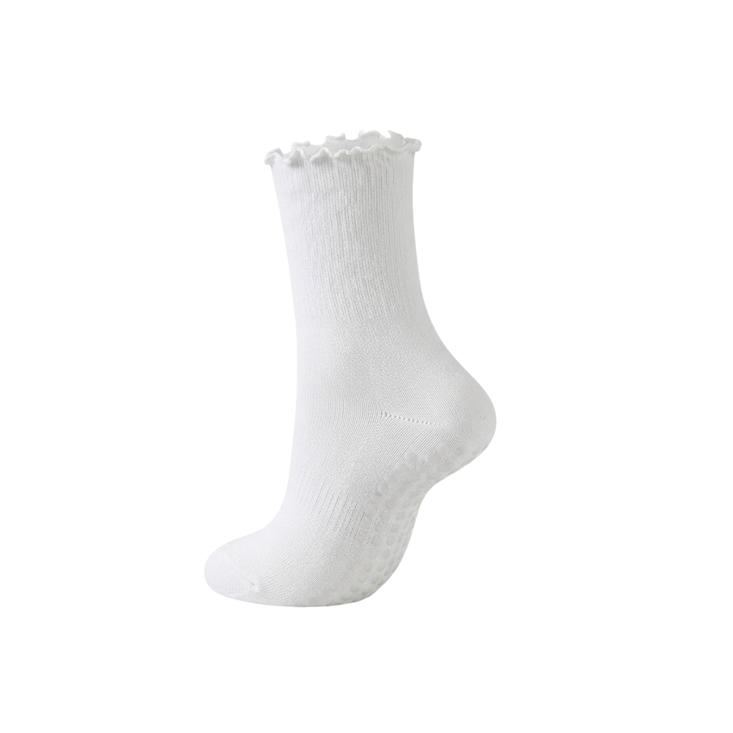 Custom Ruffle Pilates, Barre, & Yoga Grippy Socks