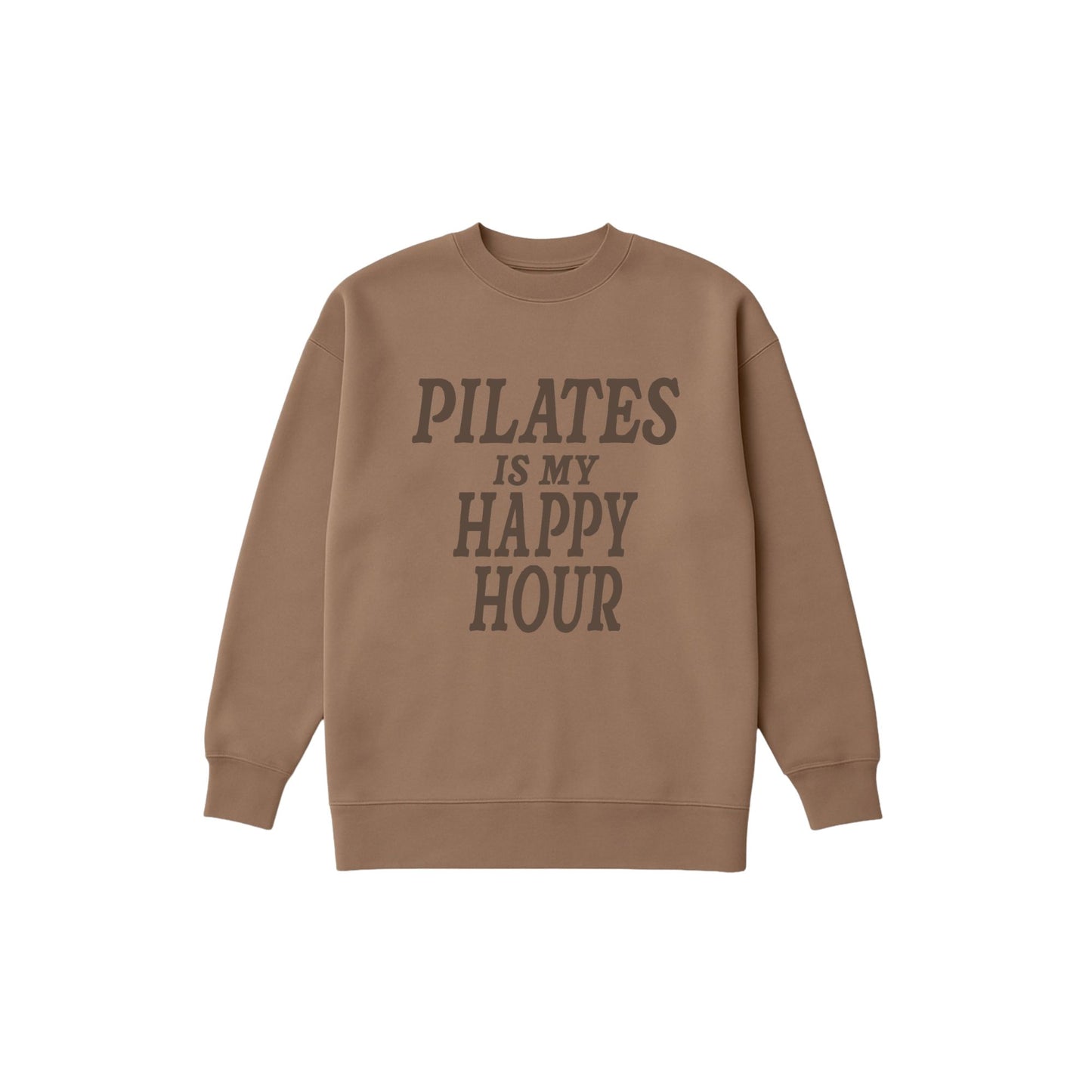 Pilates Is My Happy Hour Oversized Crew | AG X Olivia Mock