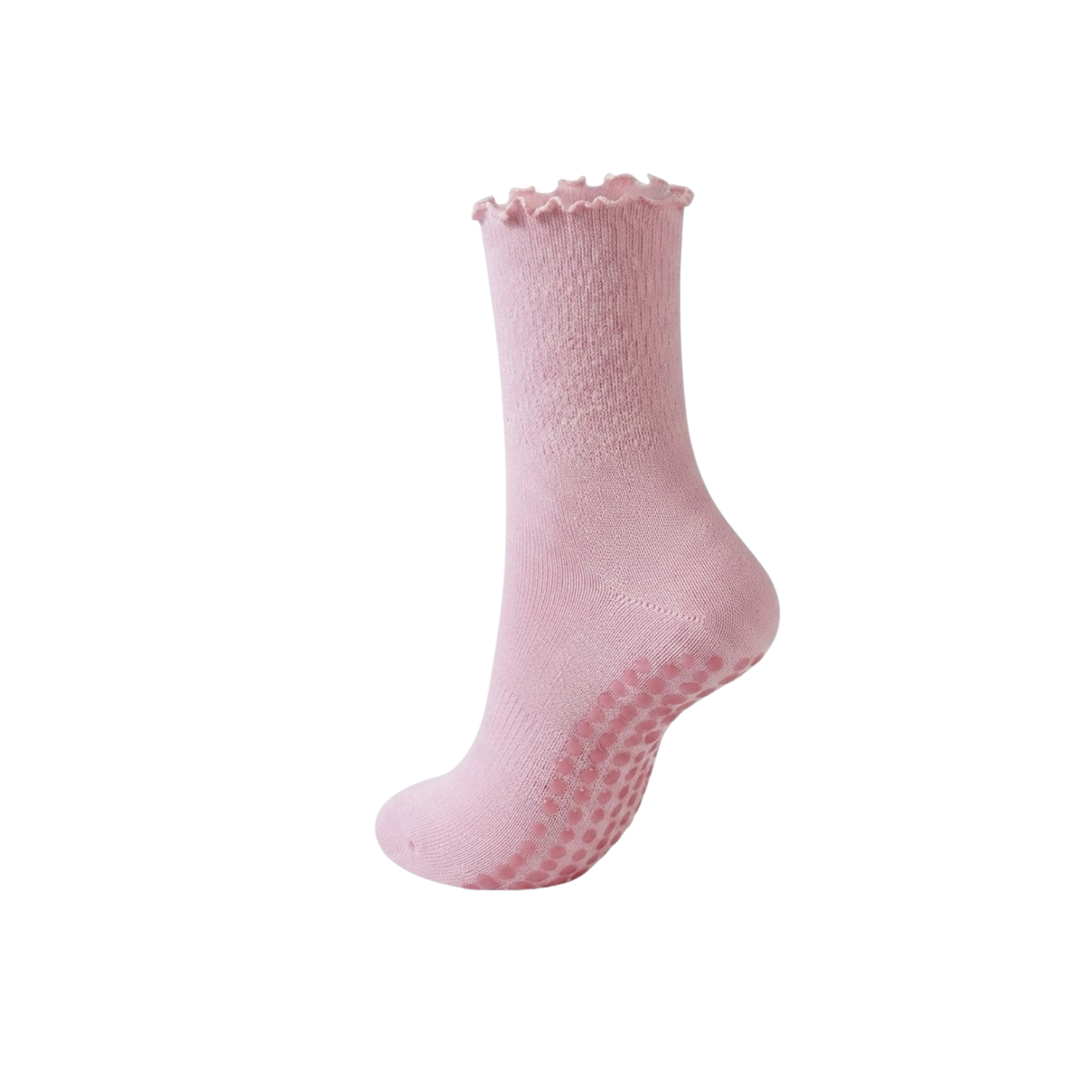 Custom Ruffle Pilates, Barre, & Yoga Grippy Socks