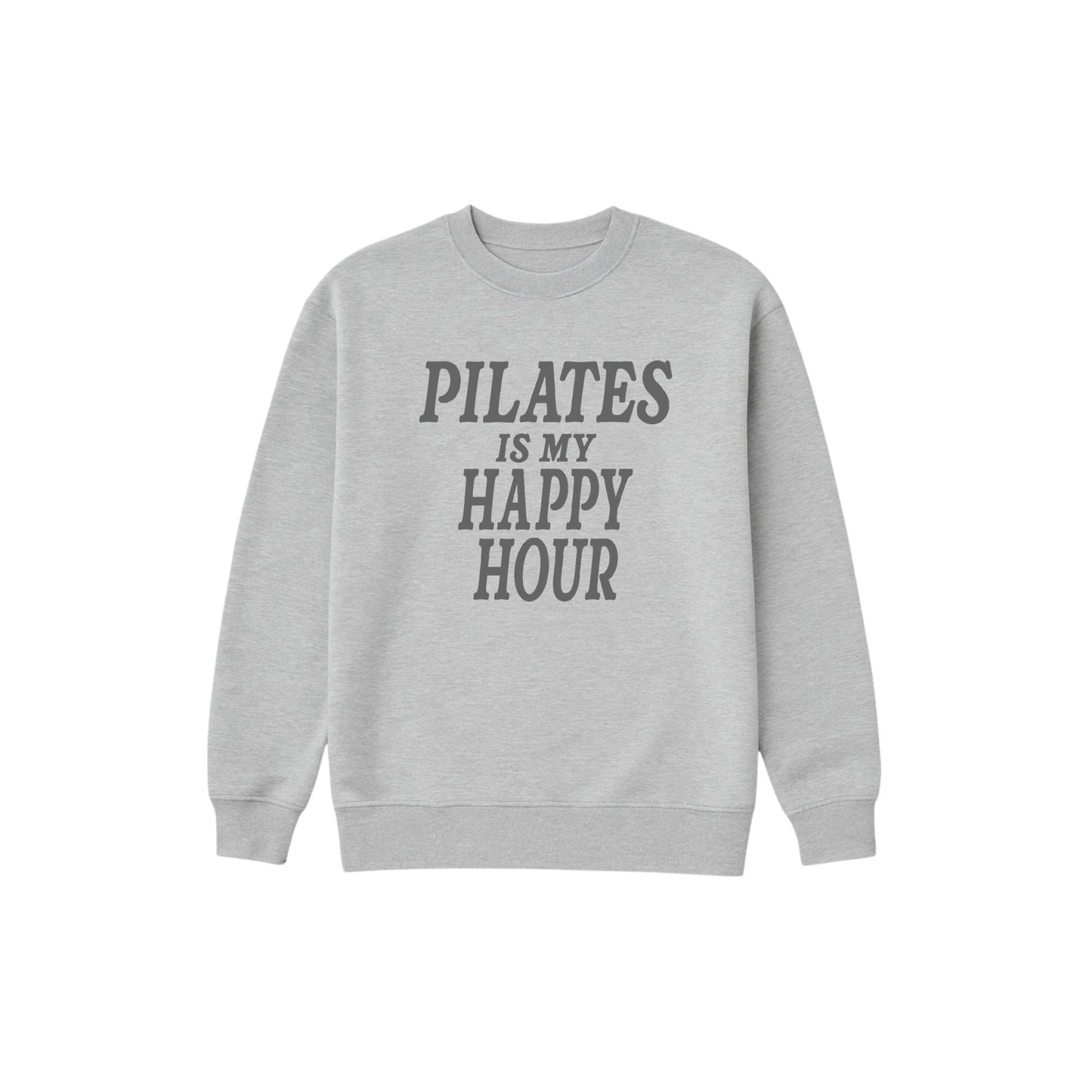Pilates Is My Happy Hour Oversized Crew | AG X Olivia Mock