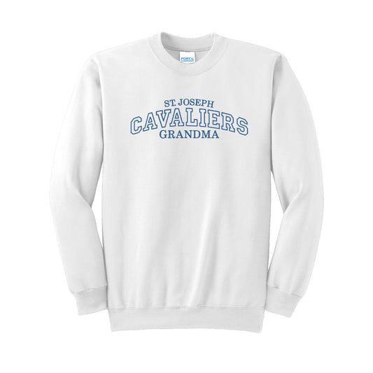 ST. JOSEPH SCHOOL CAVALIERS GRANDMA/GRANDPA Embroidered Athletic Sweatshirt | SJSE10-GM/GP