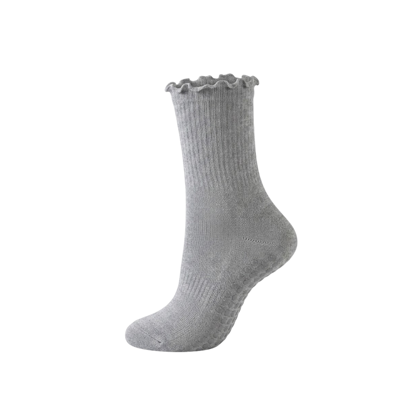 Custom Ruffle Pilates, Barre, & Yoga Grippy Socks