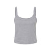 athletic heather cropped tank top