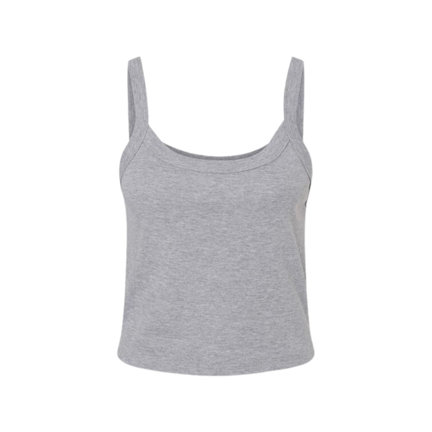 athletic heather cropped tank top