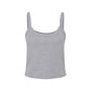 athletic heather cropped tank top