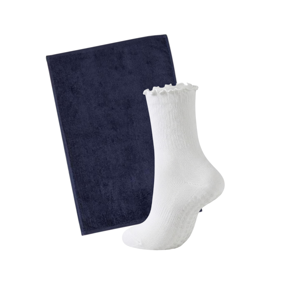 Pilates Accessory Bundle | Custom Grippy Socks and Gym Towel