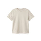 A plain short-sleeve crewneck t-shirt in a neutral dust color displayed against a solid white background.