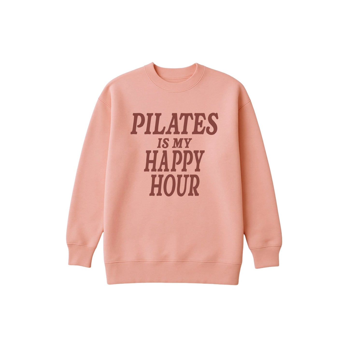 Pilates Is My Happy Hour Oversized Crew | AG X Olivia Mock