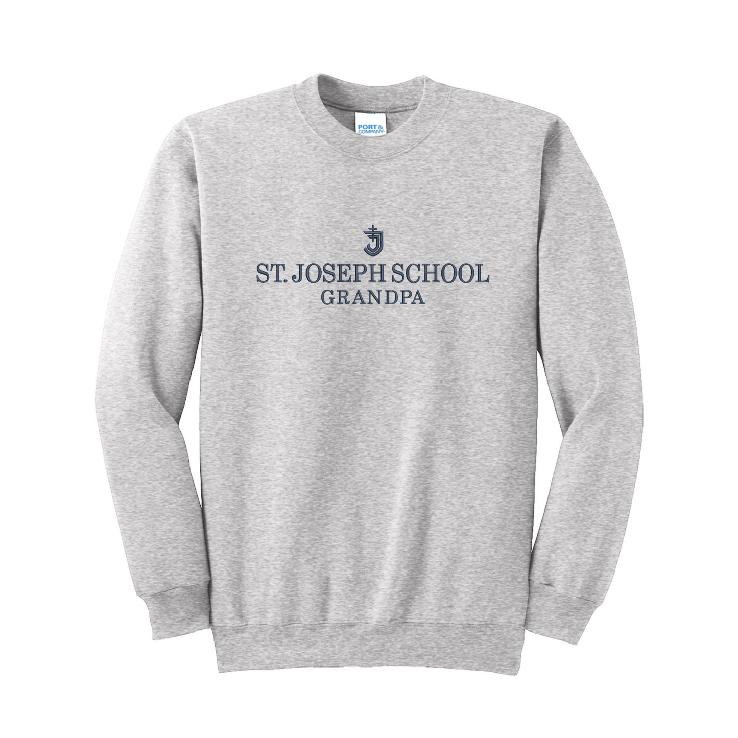 ST. JOSEPH SCHOOL GRANDMA/GRANDPA Embroidered Sweatshirt | SJSE8-GM/GP