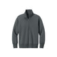 storm gray half-zip sweatshirt on a white background