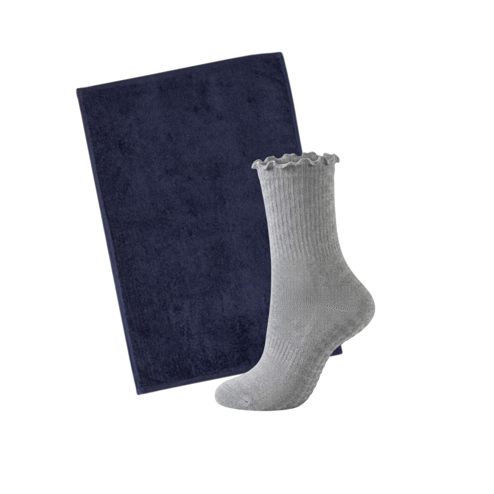 Pilates Accessory Bundle | Custom Grippy Socks and Gym Towel