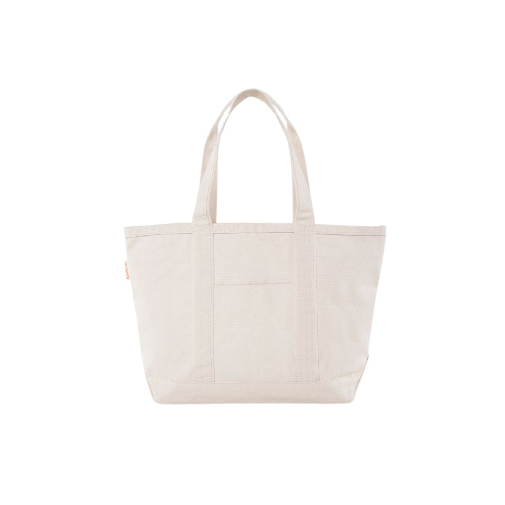 Natural tote bag on a white background