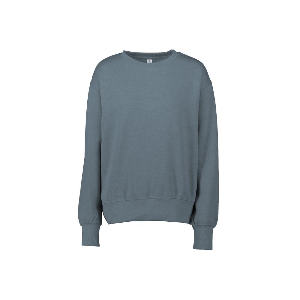 Game Day Custom Text Ladies Boxy Crewneck Sweatshirt