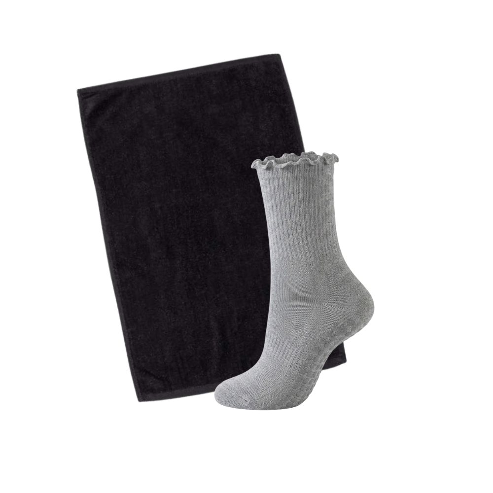 Pilates Accessory Bundle | Custom Grippy Socks and Gym Towel