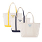 3 CANVAS TOTES WITH NAME AND BOW EMBROIDERED DESIGNS