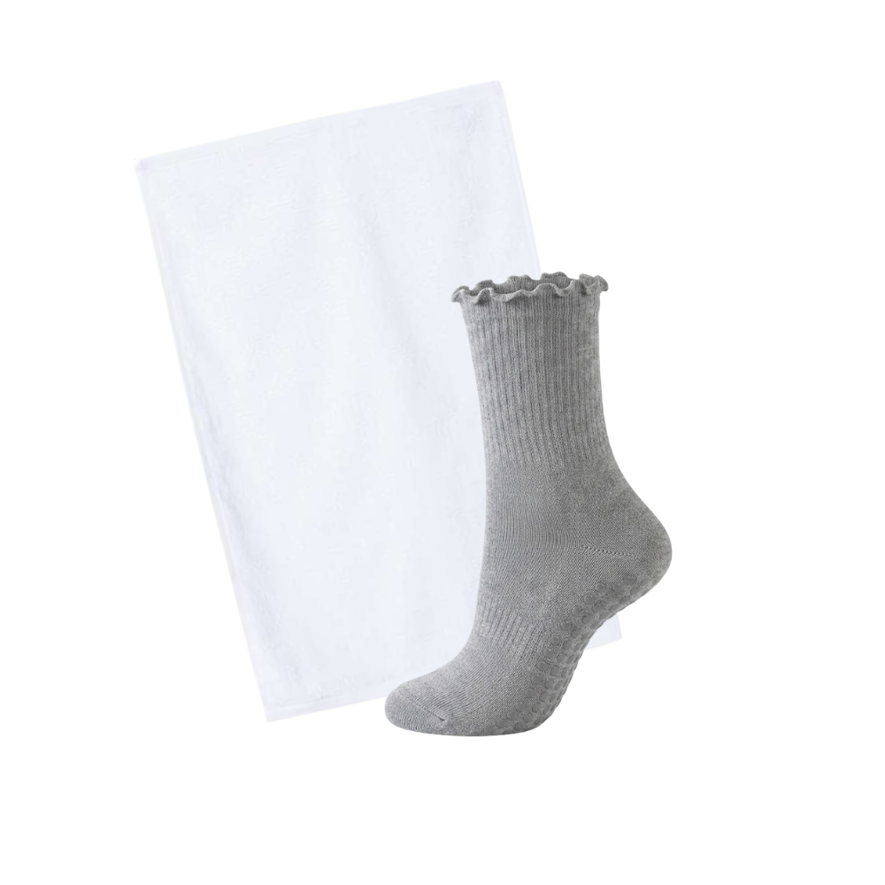 Pilates Accessory Bundle | Custom Grippy Socks and Gym Towel