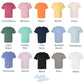 Personalized Outline Tooth Embroidered Comfort Colors T-Shirt