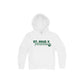 White hoodie with 'St. Pius X Panthers' text and paw print on a white background