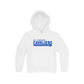 White hoodie with 'St. Joseph Cavaliers' text on a white background