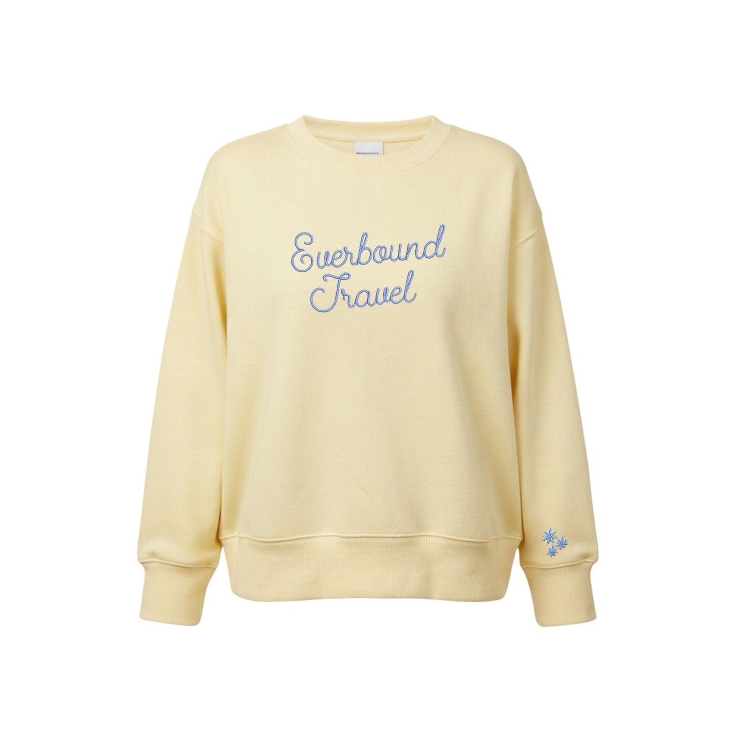 Everbound Premium Embroidered Ladies Boxy Crewneck Sweatshirt