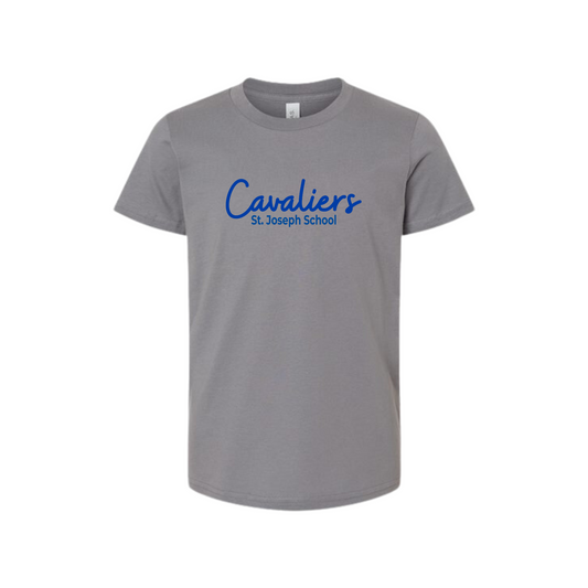 Youth Cavaliers Script Bella and Canvas T-Shirt | SJSDTF37