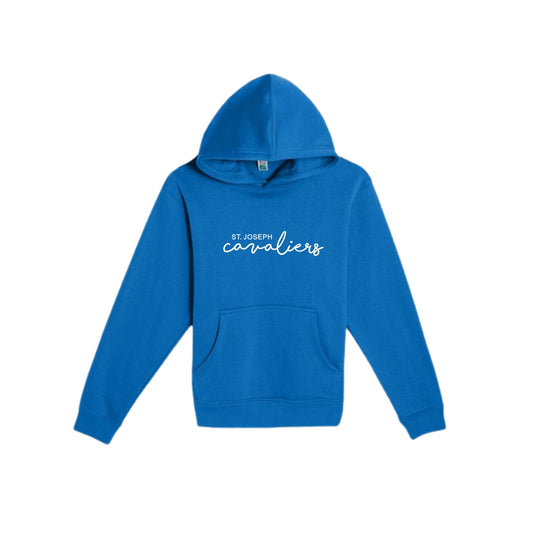 Adult and Youth St. Joseph Cavaliers Script Embroidered Lane Hoodie Sweatshirt | SJSE6