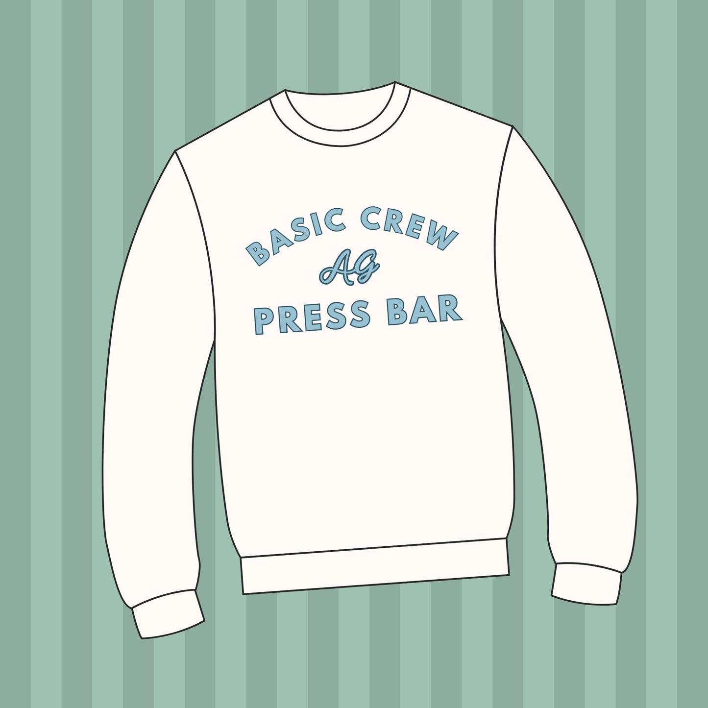 Press Bar Basic Crewneck Sweatshirt
