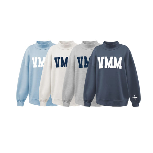 *PREORDER (EARLY OCTOBER)* VMM Oversized Ladies Mockneck Pullover | Ladies Fit | VMM _DTF VMM