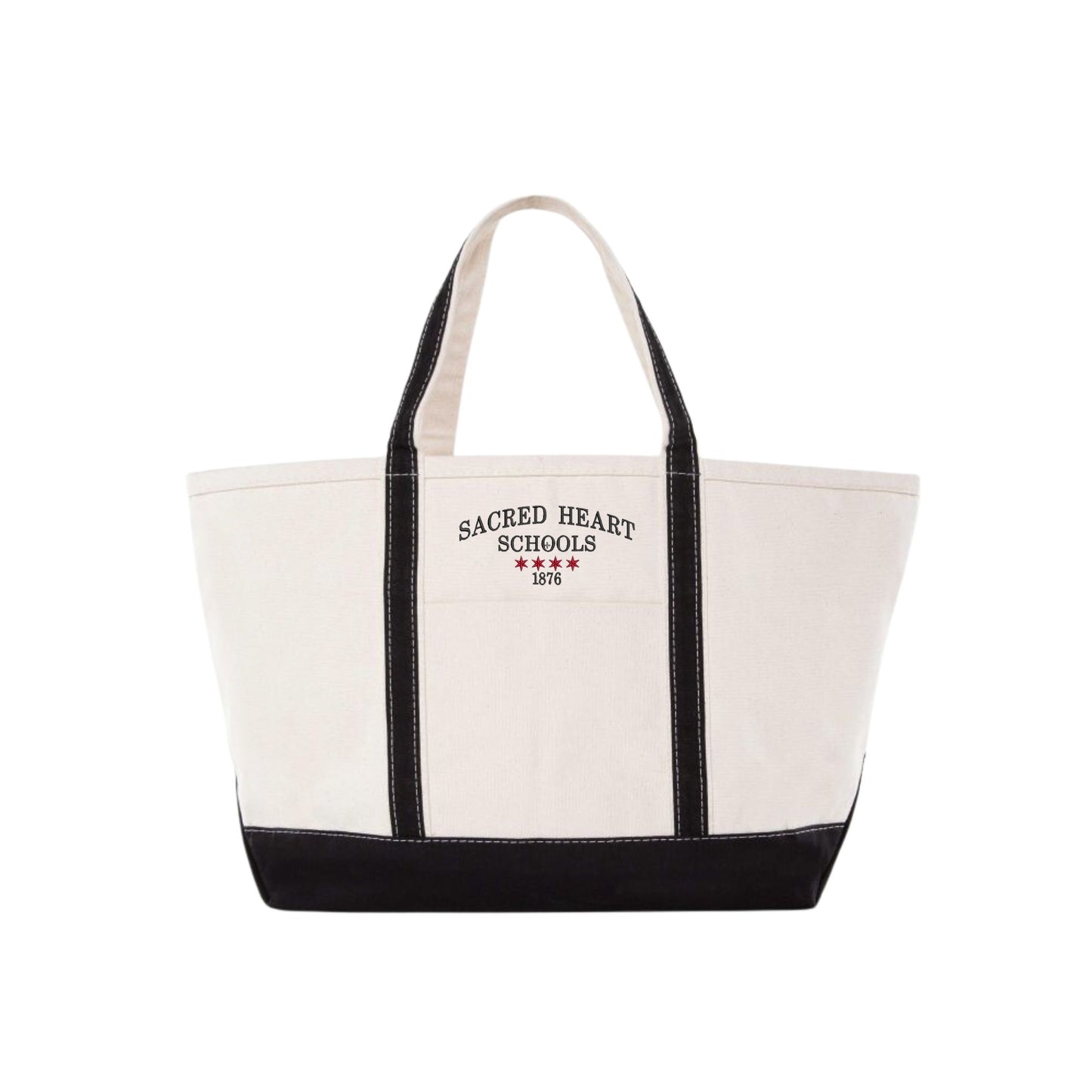 Sacred Heart Schools | Embroidered Large Canvas Tote Bag | SHSE2-B
