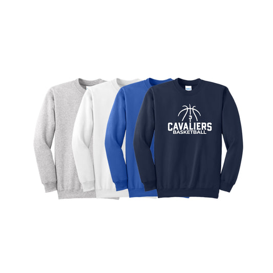 SJS Cavaliers Basketball Crewneck Sweatshirt | Adult and Youth | SJS DTF 15