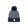 Embroidered SJS Shield Halftime Heather Pom Beanie | SJS E01