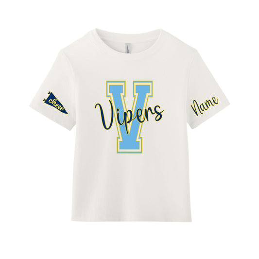 Vipers Varsity Ladies Boxy Tee | DTF OLV 1 | Our Lady of Victory School