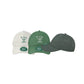Three baseball caps with 'St. Pius X' branding on a white background