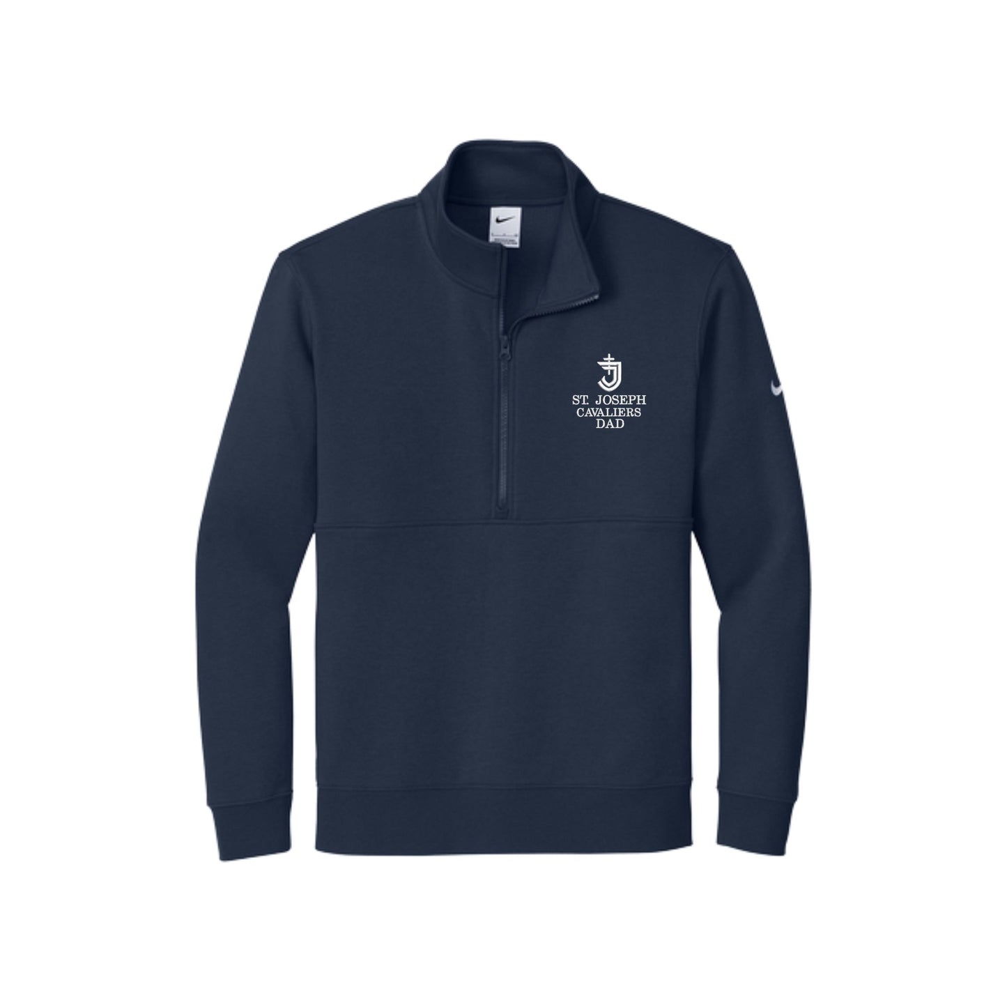 Embroidered Cavaliers Dad Nike Club Fleece Quarter Zip | SJS EQ