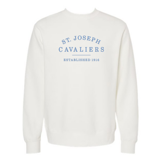 St. Joseph School Cavaliers Est. 1916 Embroidered ADULT Indie Sweatshirt | SJSE3