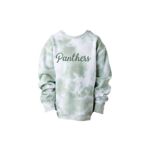 Sweatshirt with 'Panthers' text on a white background