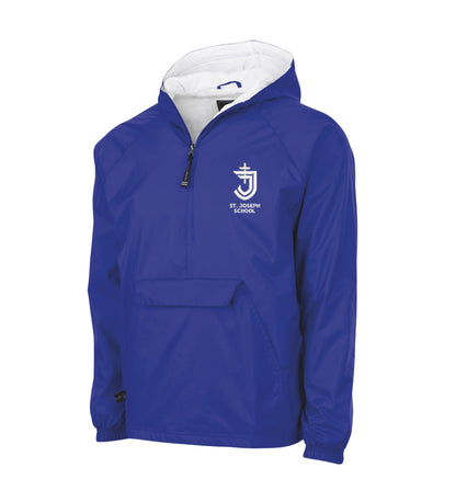 Youth St. Joseph School Logo Embroidered Water Resistant Quarter Zip  | SJSE24