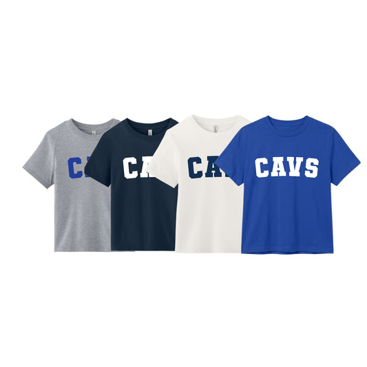 CAVS Ladies Boxy Printed T-Shirt | SJS DTF F26-1