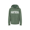 Green hoodie with 'PANTHERS' text on a white background