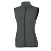 charcoal knit fleece vest
