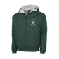 Green jacket with 'St. Pius X Panthers' logo on a white background