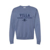 Blue sweatshirt with 'Villa Madonna Montessori' text on a white background