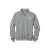Gray sweatshirt with 'Everbound Travel' logo on a white background