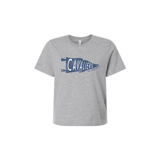 Ladies' Cavaliers Pennant Heavyweight Boxy Fit Tee | SJS DTF 26