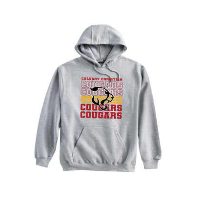 Printed Calvary Christian Cougars Mascot Hoodie | CCSDTF31