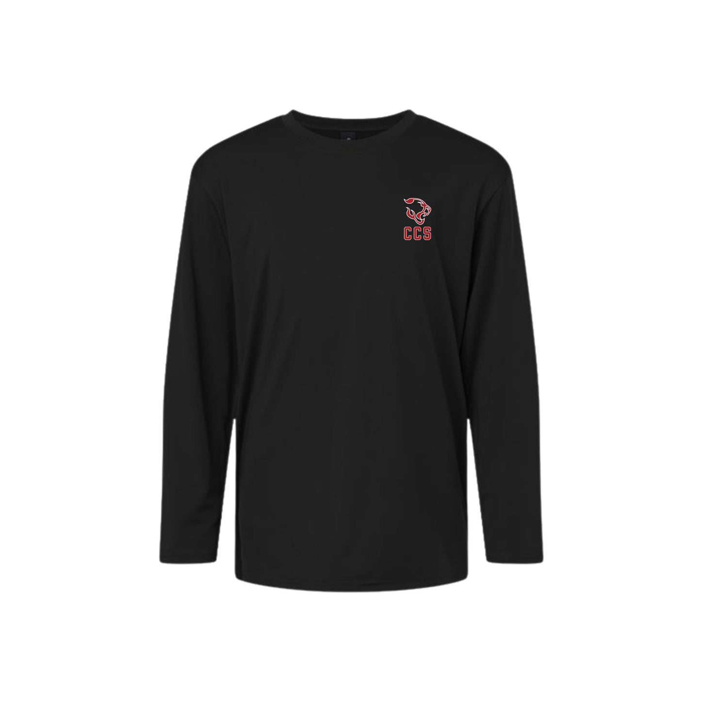 Printed CCS Cougar Icon Long Sleeve Performance Tee | CCSDTF32